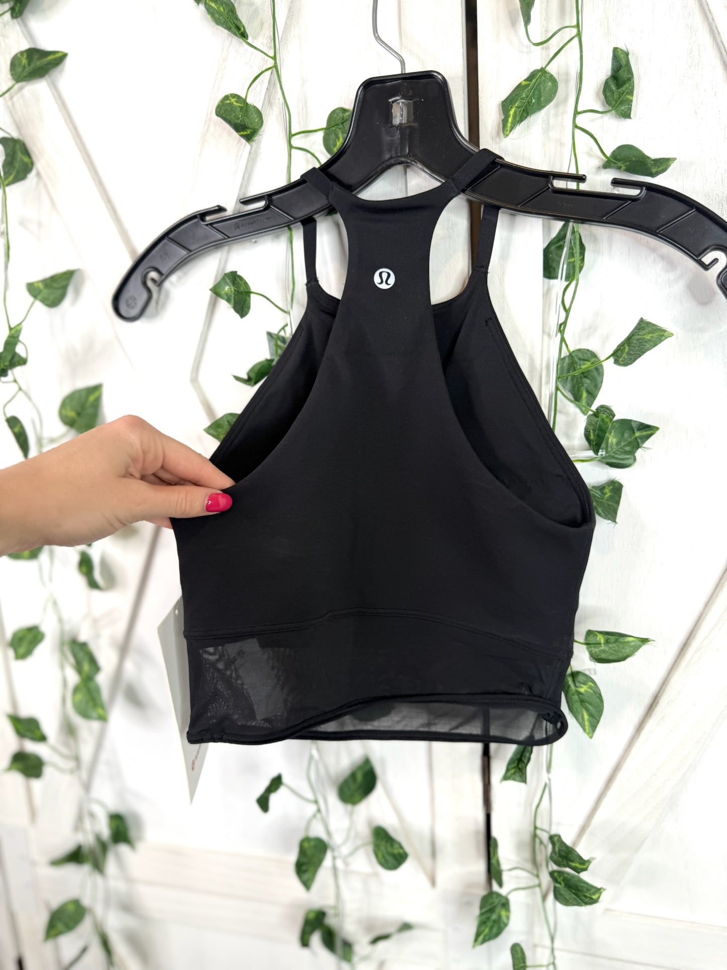 Nulu High-Neck Mesh-Hem Tank *Size XXS