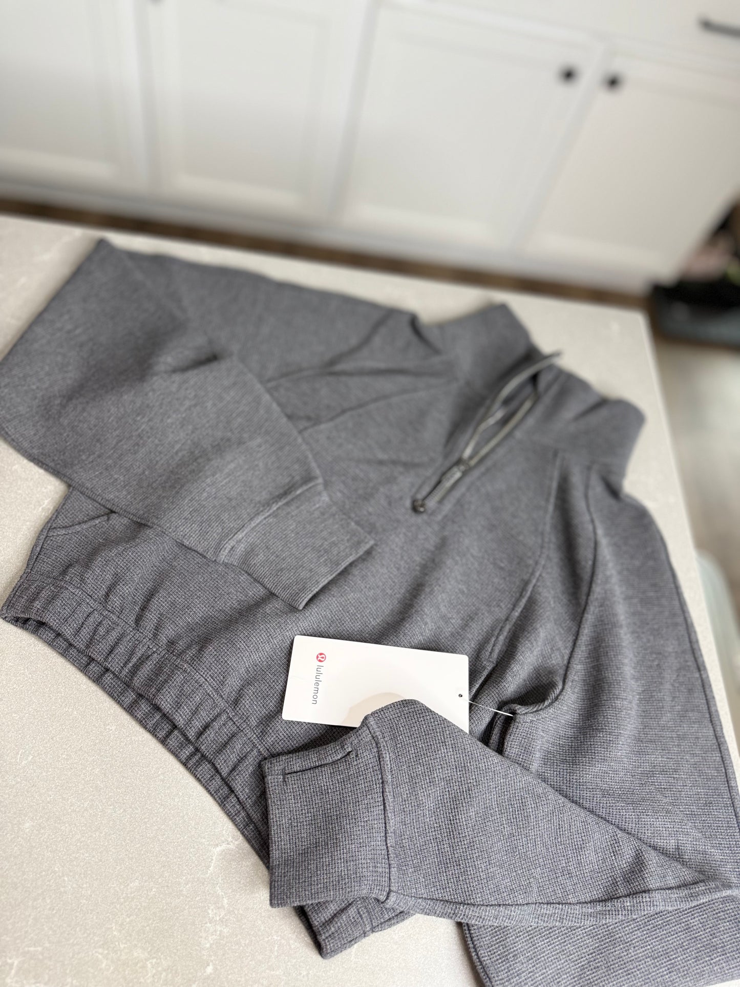 Scuba Cropped 1/2 Zip Funnel Neck* Waffle* Size XS
