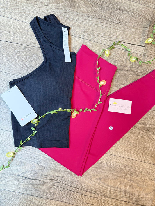 Ebb to Street Cropped Racerback Tank* SIZE 12🍋