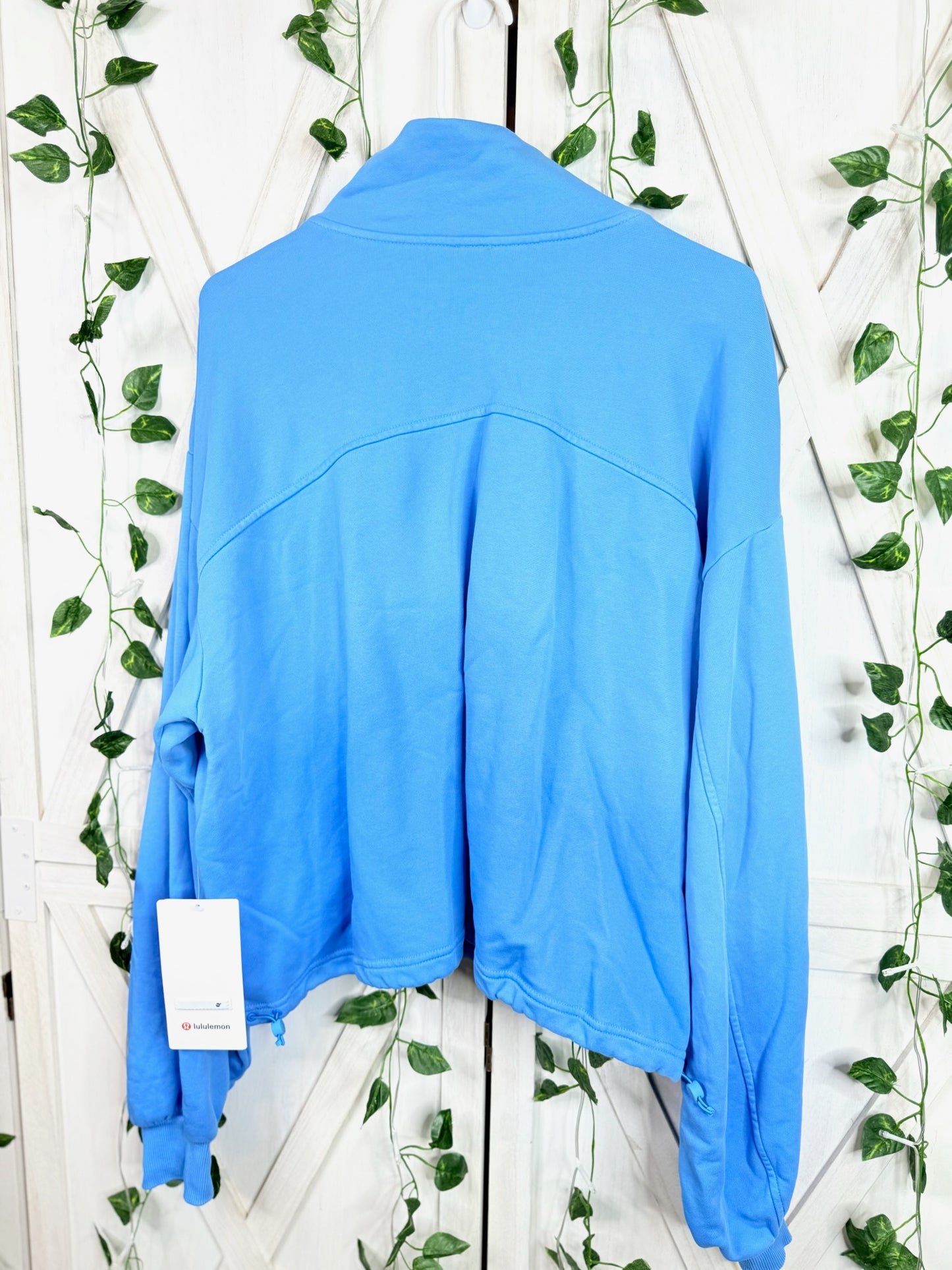 Cotton Terry Tennis Half Zip *Wash *Size XL