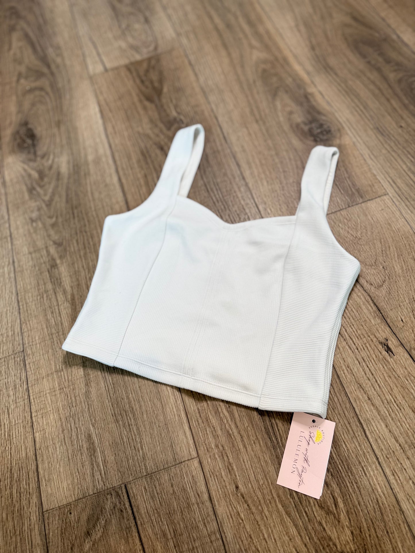 Ribbed Softstreme Sweetheart Tank *Size M & L