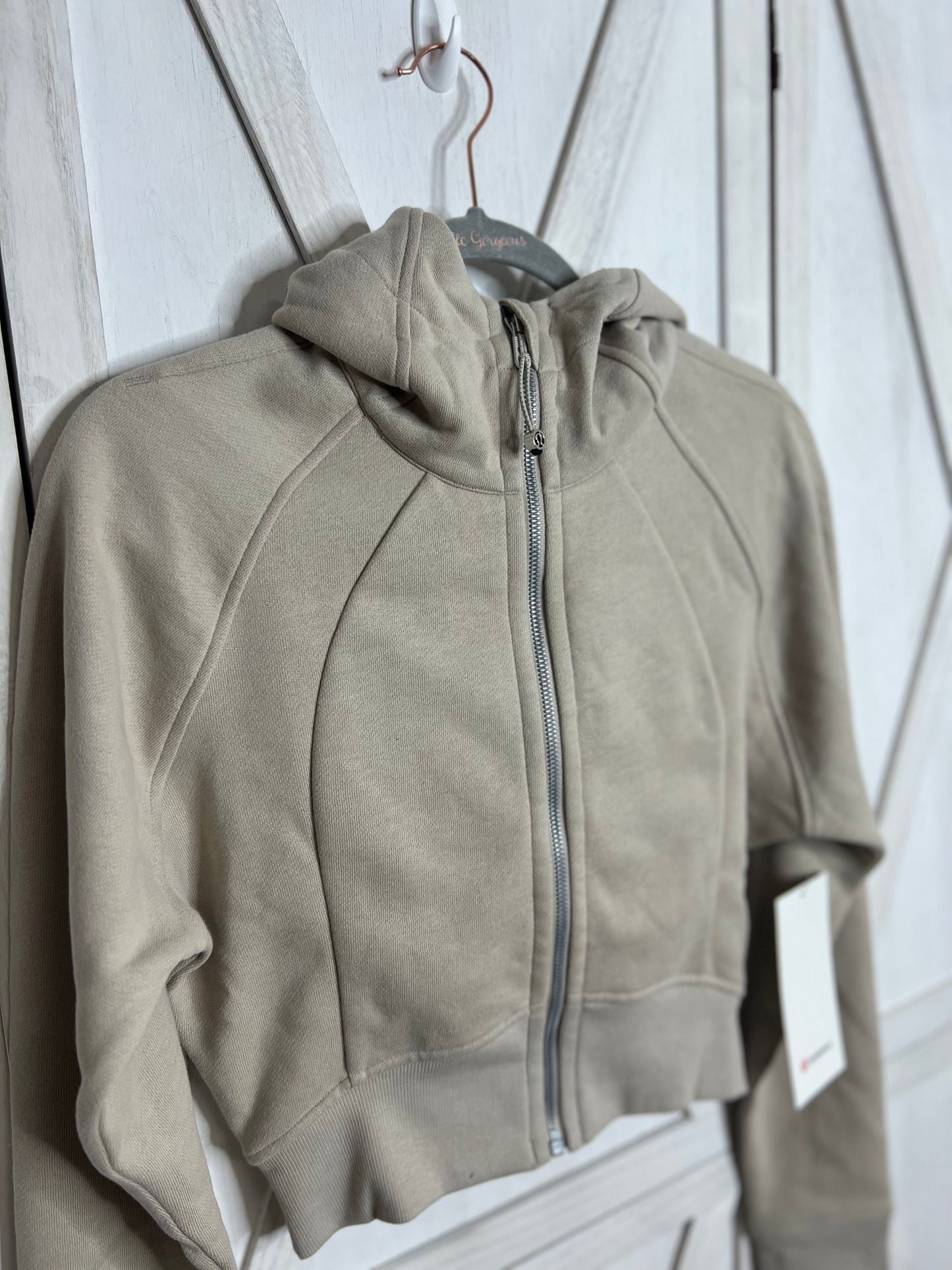 Scuba Full-Zip Cropped Hoodie* SIZE 4