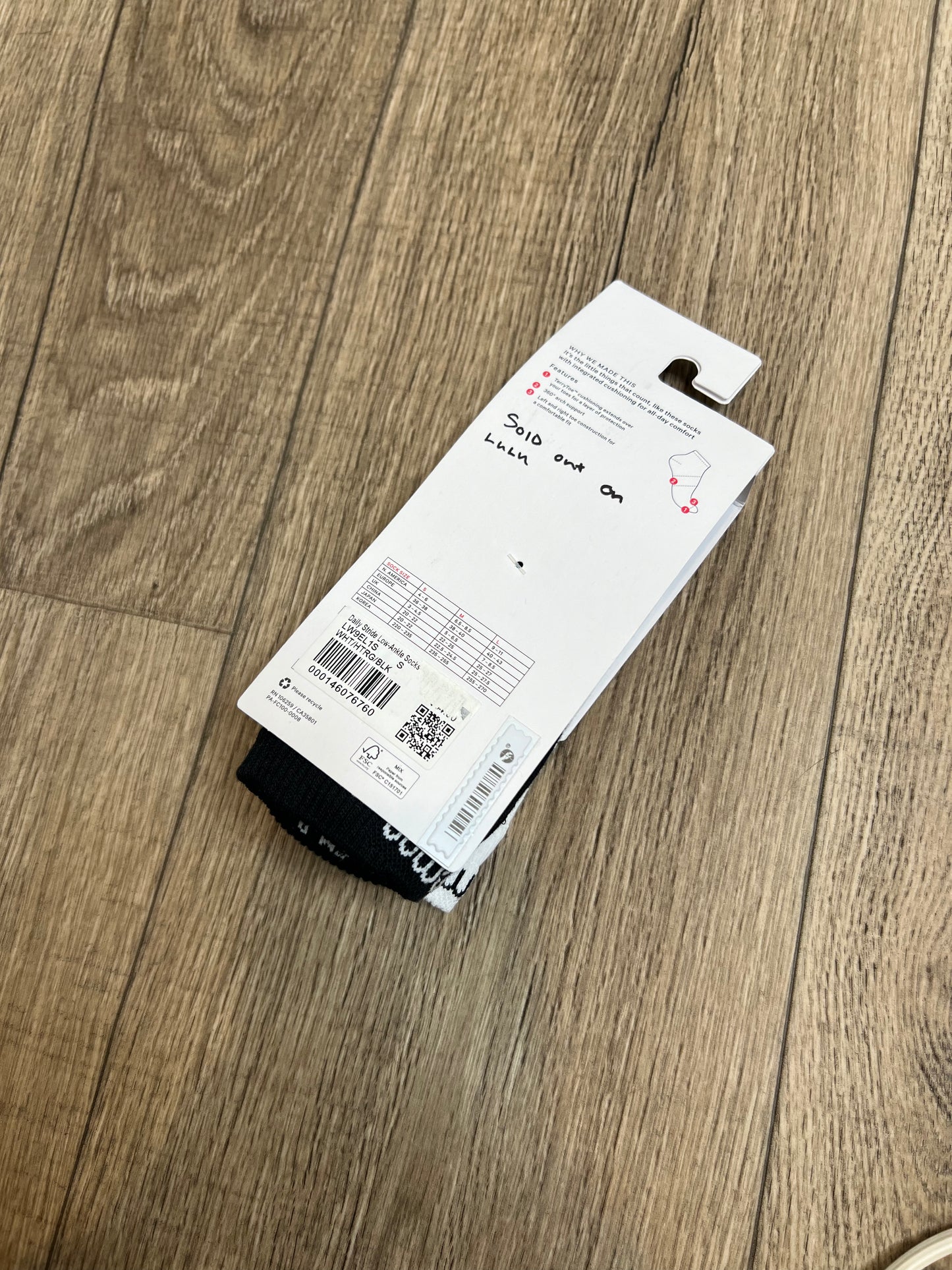 Daily stride low ankle socks 3 pack *SIZE S