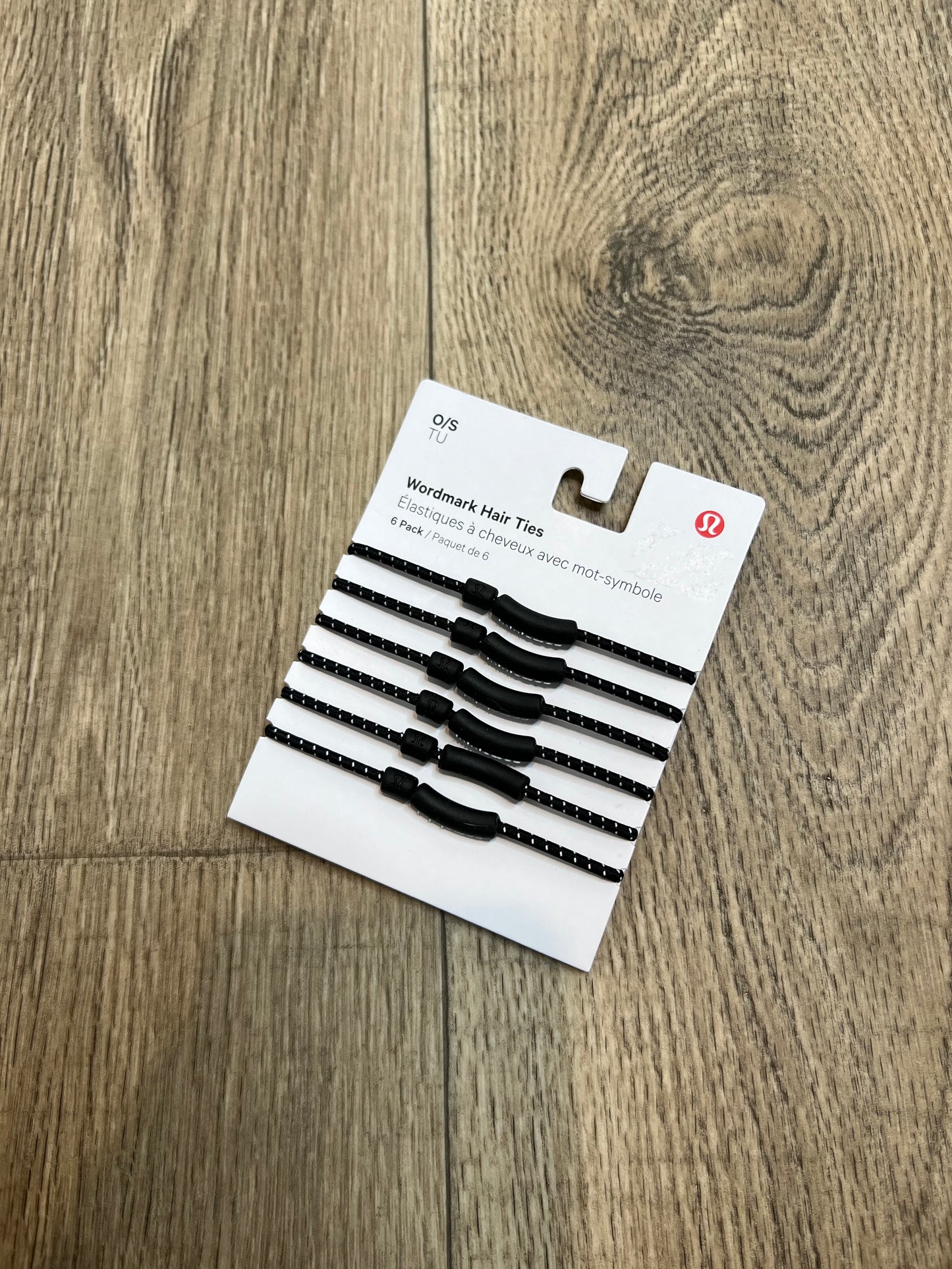 Wordmark hair ties 6 packs🍋