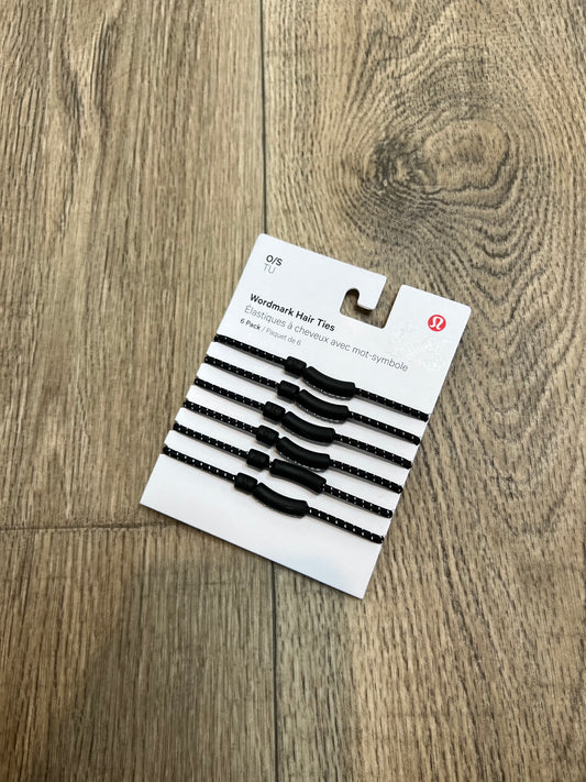 Wordmark hair ties 6 packs🍋
