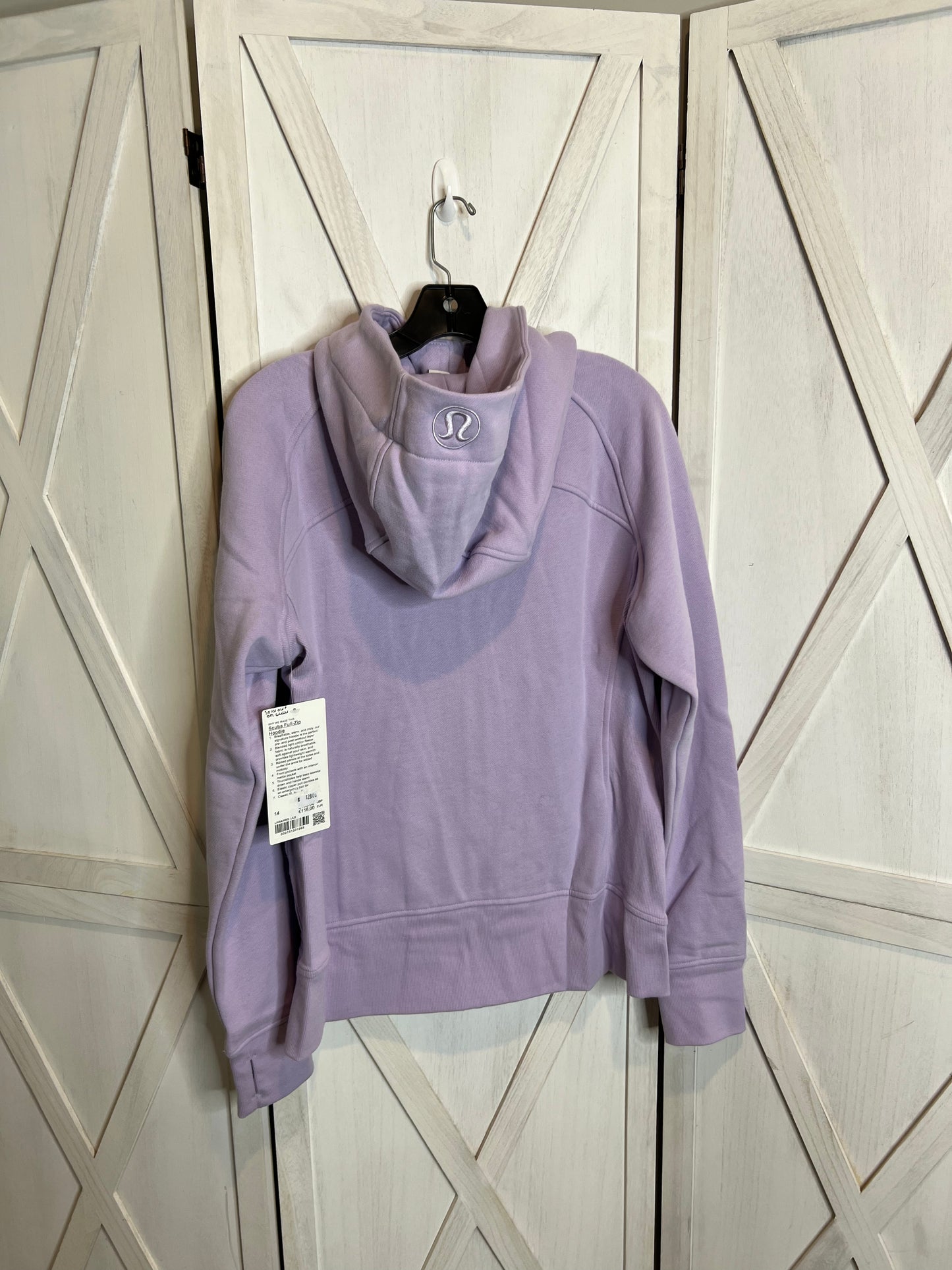 Scuba full-zip hoodie * SIZE 14
