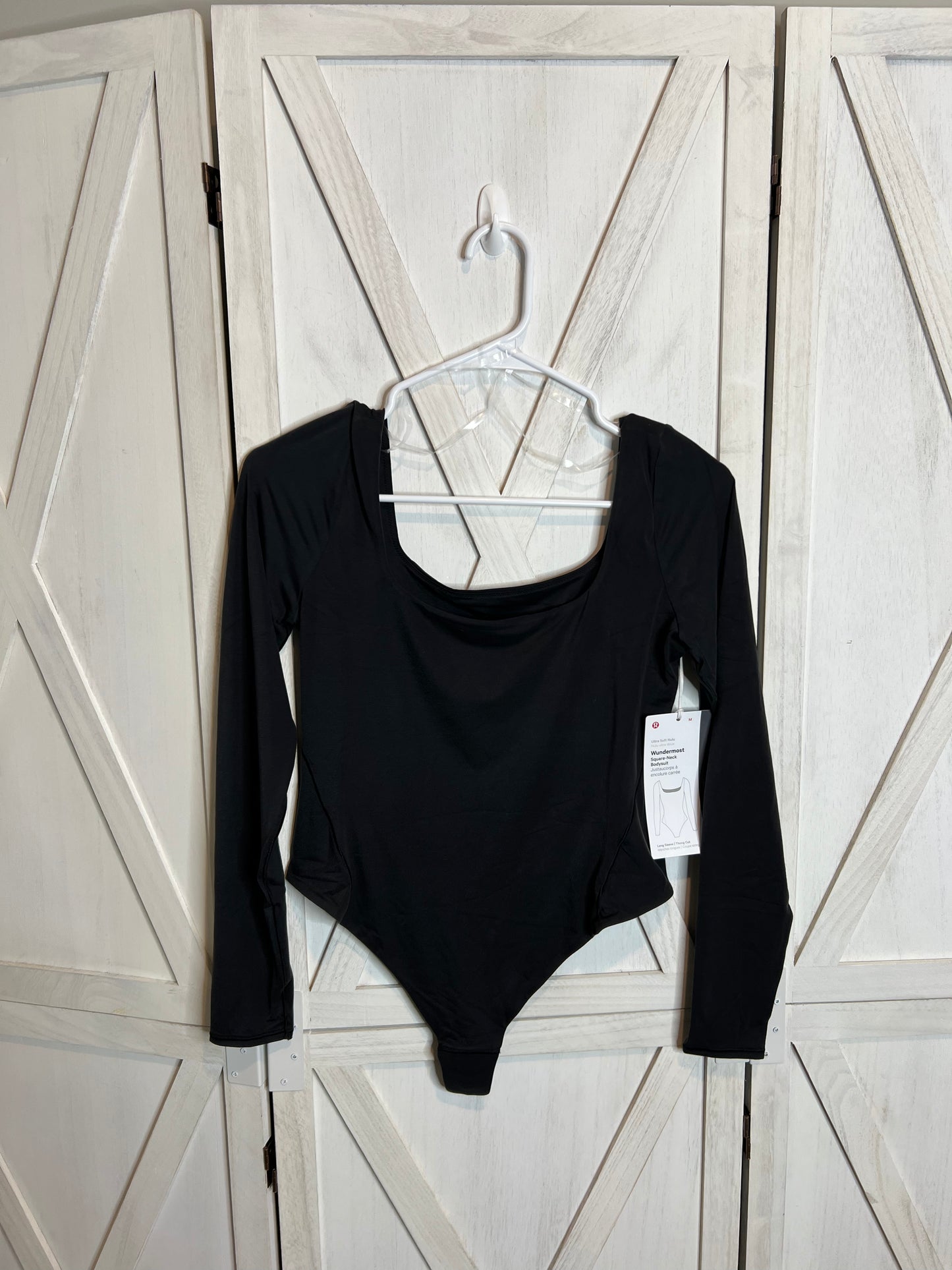 Nulu Square-Neck Long Sleeve Bodysuit *SIZE M🍋