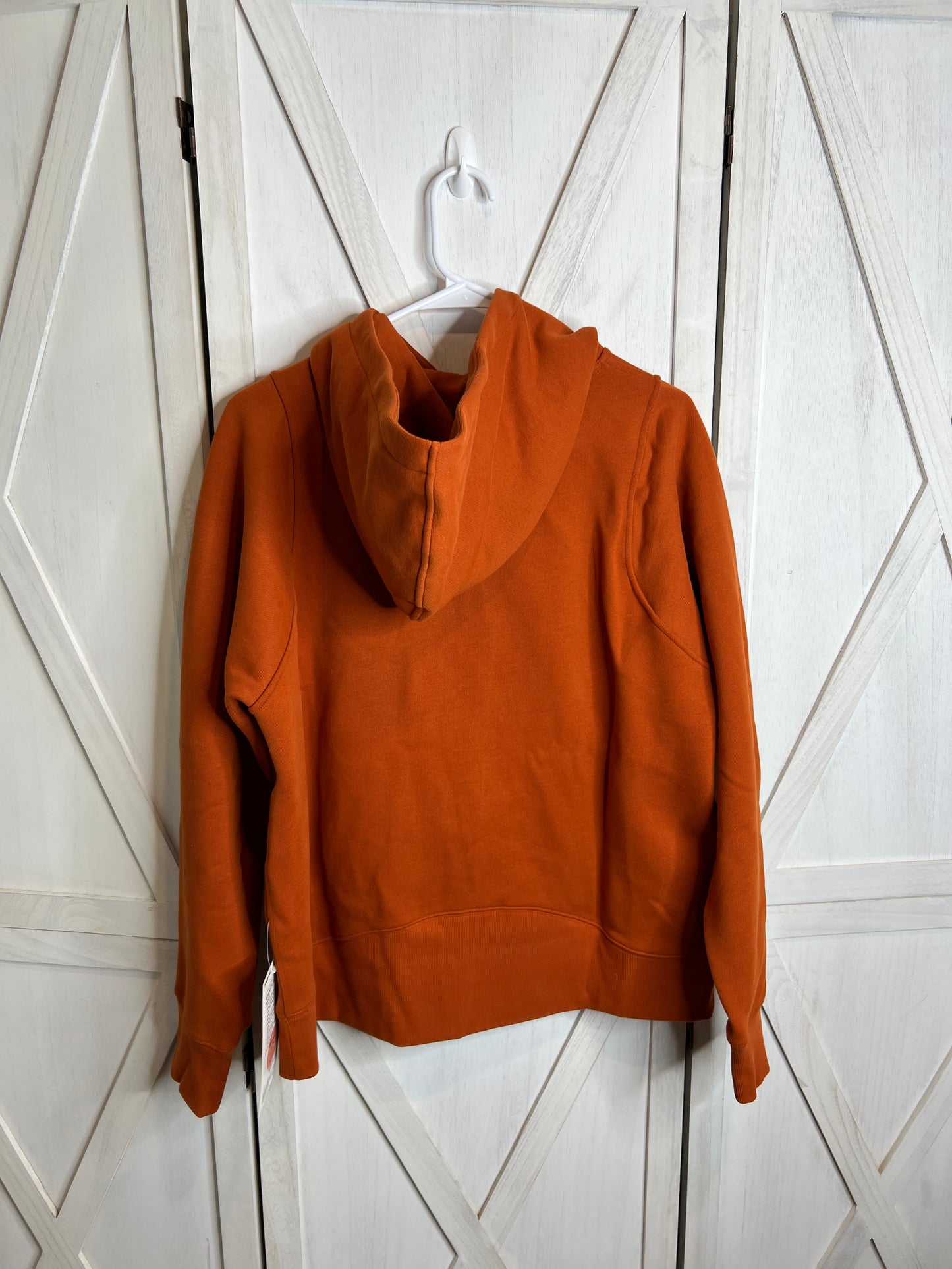relaxed-fit fleece hoodie *SIZE 10