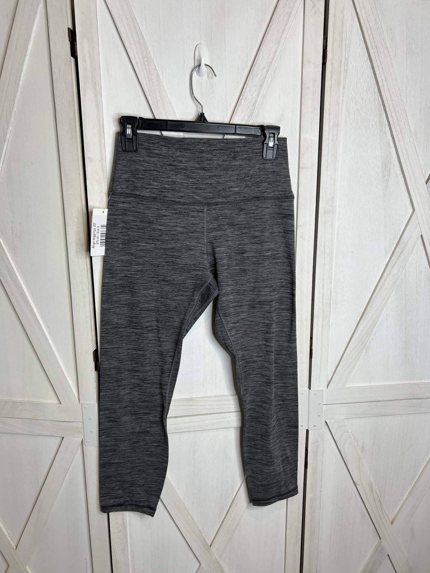 Align leggings 23” (check seams) *SIZE 8