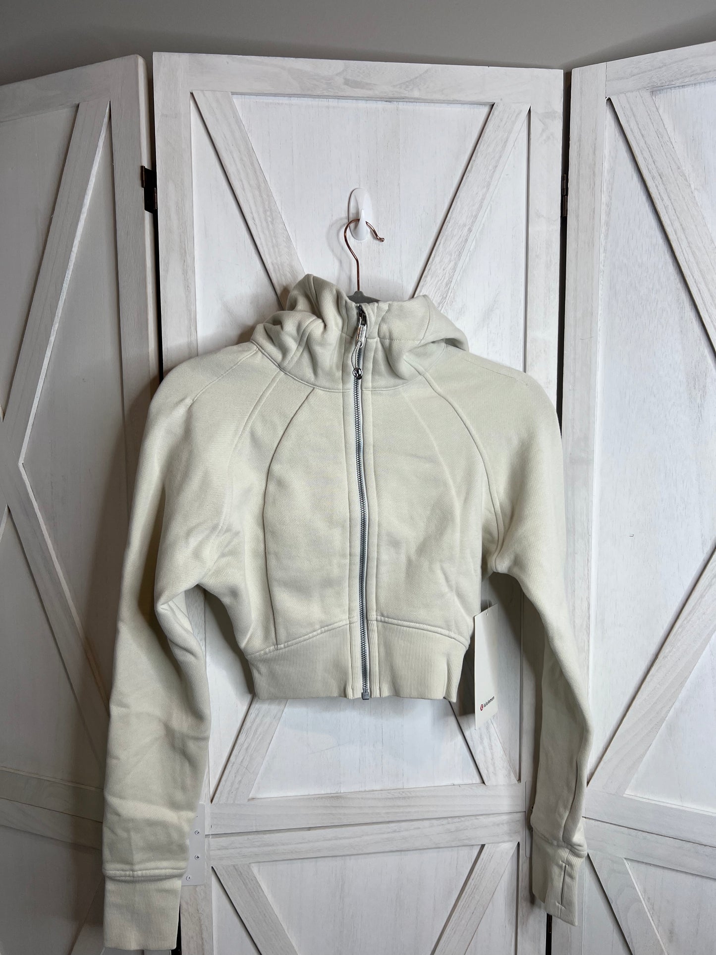 scuba cropped hoodie full-zip*size 4 & 12