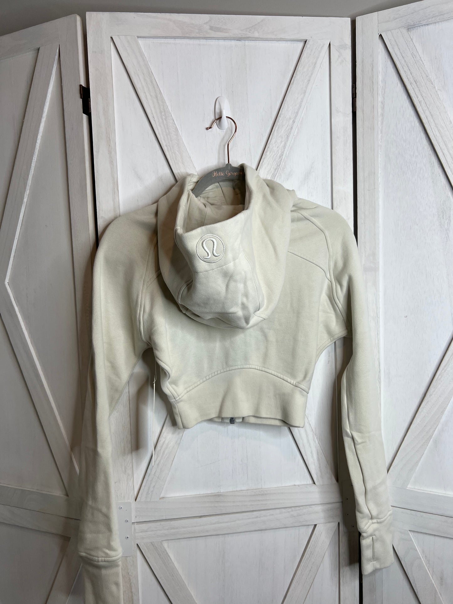 scuba cropped hoodie full-zip*size 4 & 12