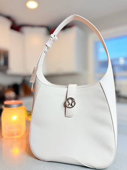 Leather alt shoulder bag