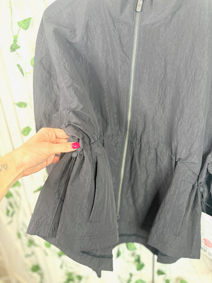 Crinkle Nylon Cinchable Jacket *Size M