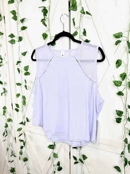 Sculpt Cropped Tank *Lace Trim *Size 14