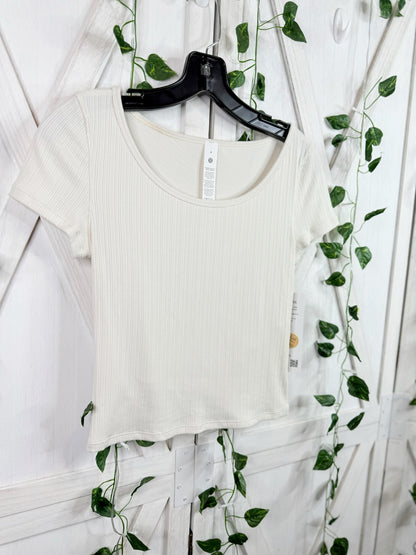 Hold Tight Micro-Rib Cross-Back Tee *Size 6