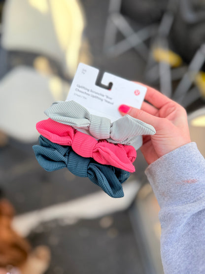 Uplifting Scrunchies Bow*3 pack