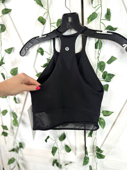 Nulu High-Neck Mesh-Hem Tank *Size XXS