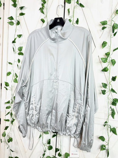 Stretch-Satin Flocked Training Jacket *Size L