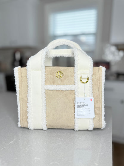 Boxy Mini Tote 4.5L * Faux Shearling Trims