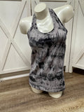 Black/Grey Cool Racer Back Tank