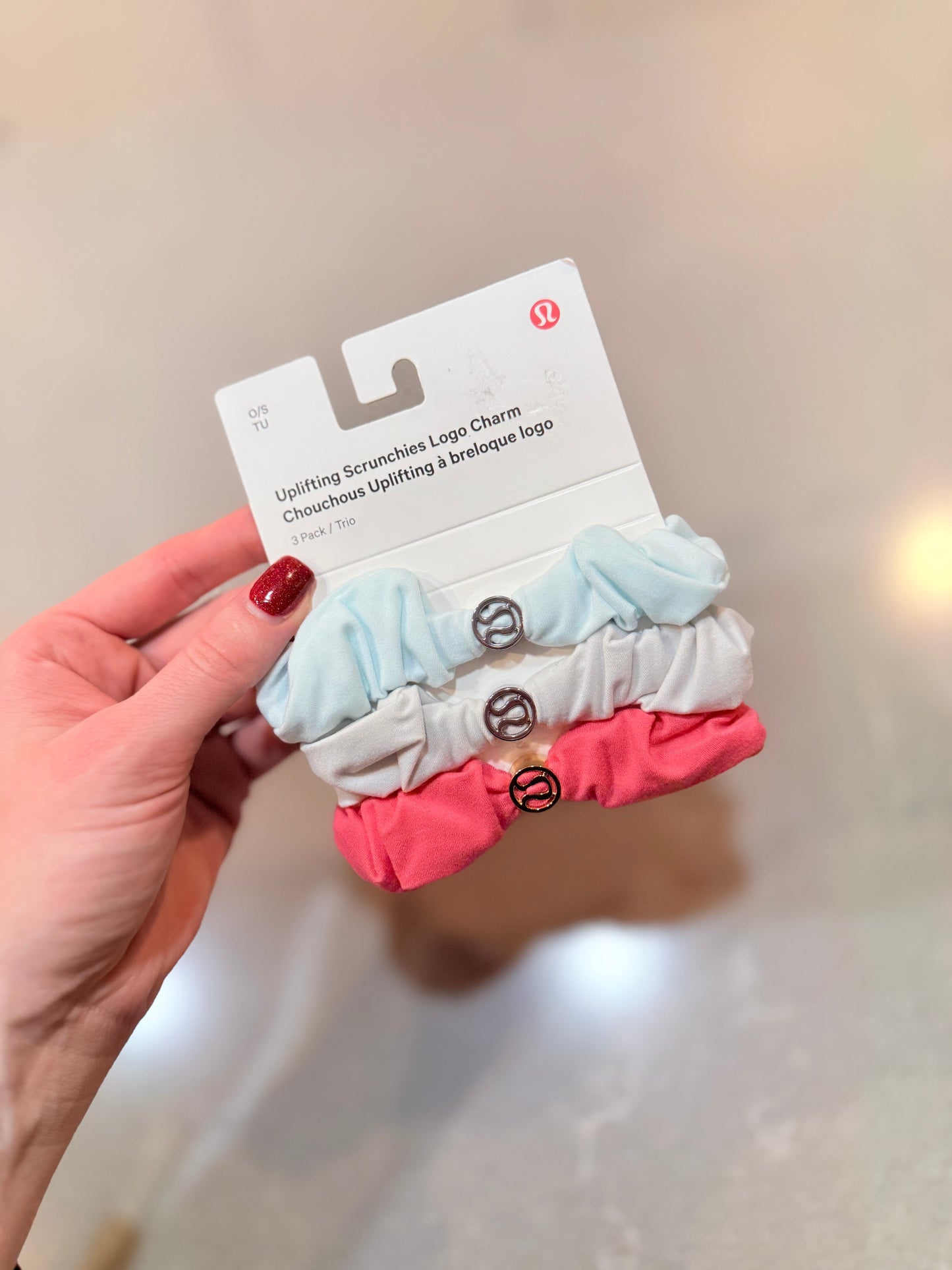 Uplifting scrunchies logo charm 3 pack