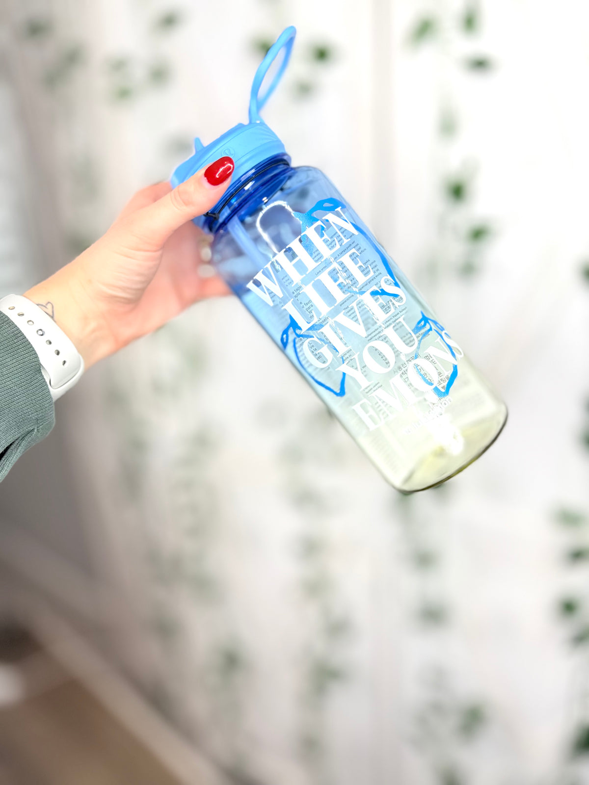 Back to Life Clear Bottle 32oz *Straw Lid