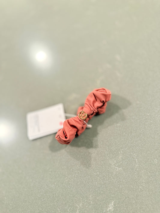 Uplifting scrunchie logo charm