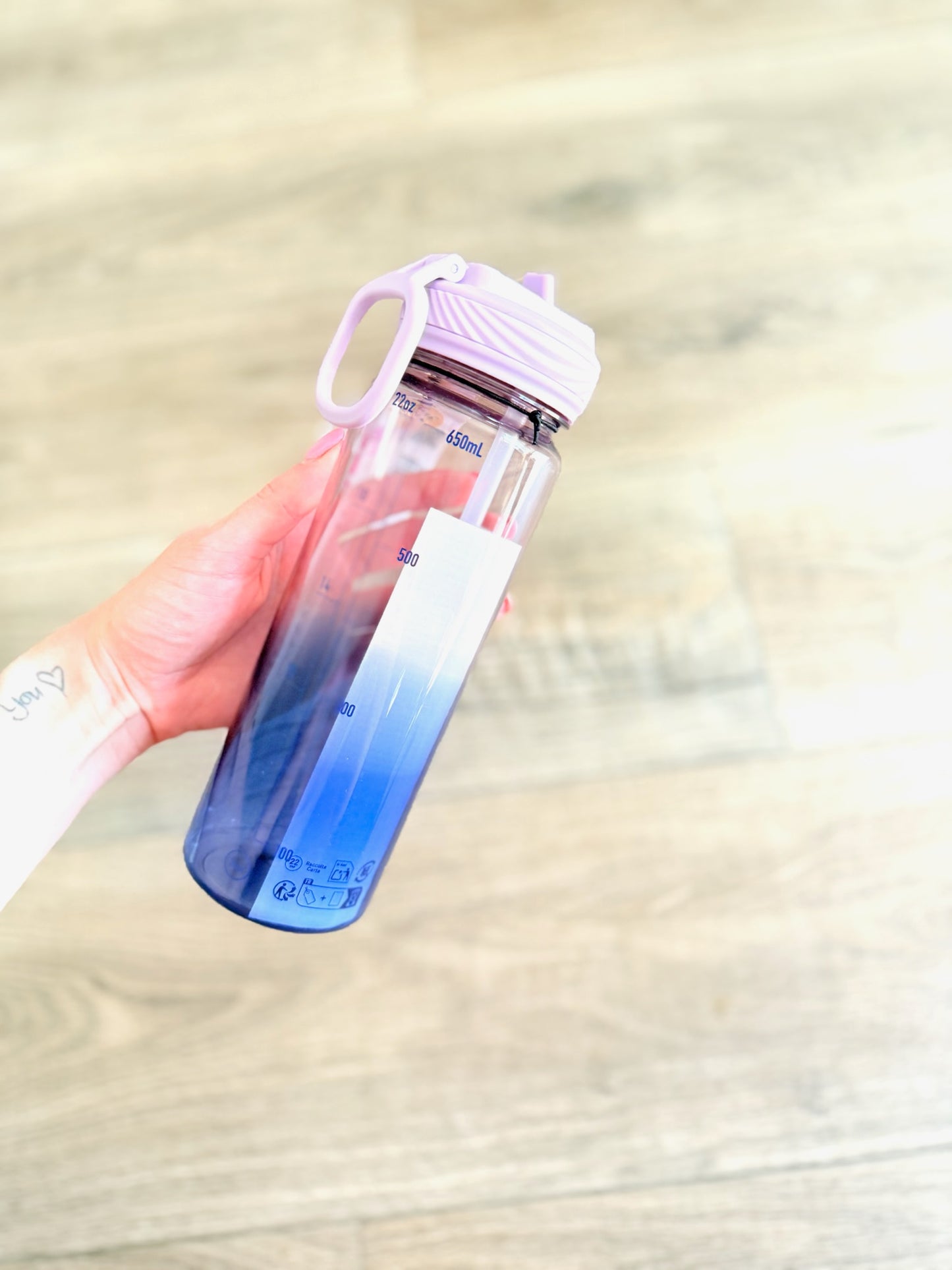 Back To Life Clear Bottle 24oz *Straw Lid
