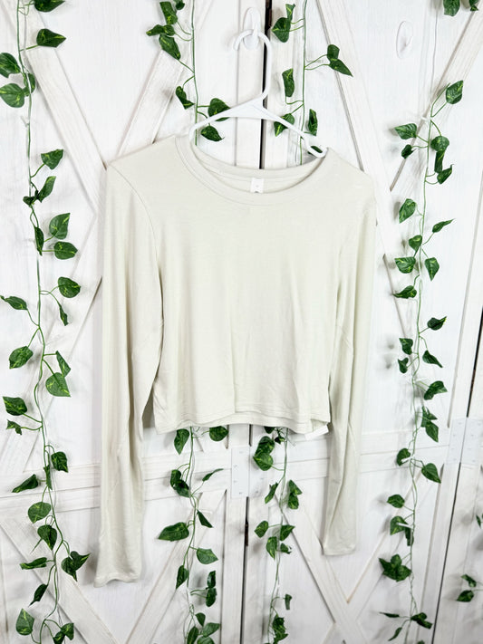 Hold Tight Straight-Hem Cropped LS*Size 12