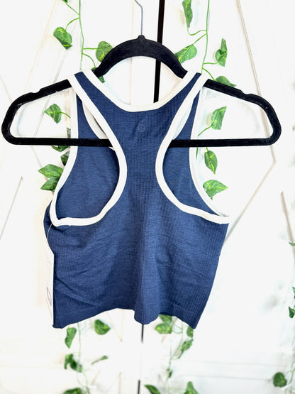 Ebb To Street Cropped RB Tank* Contrast *Size 4•6