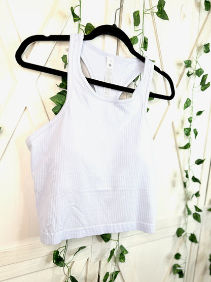 Ebb to Street Cropped Racerback Tank * Size 12