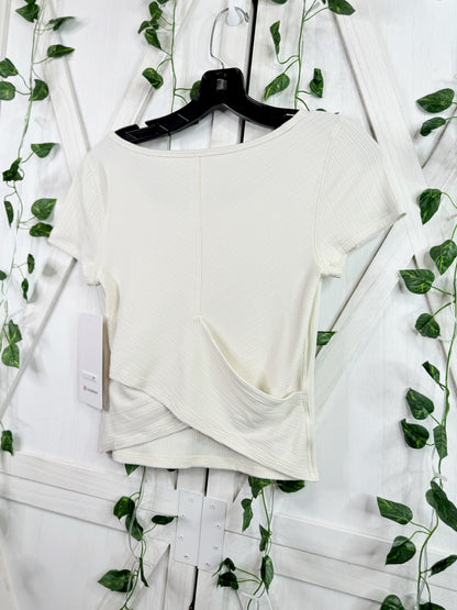 Hold Tight Micro-Rib Cross-Back Tee *Size 6
