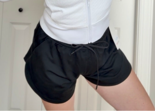 Soft jersey MR curved hem short 3” *Size L