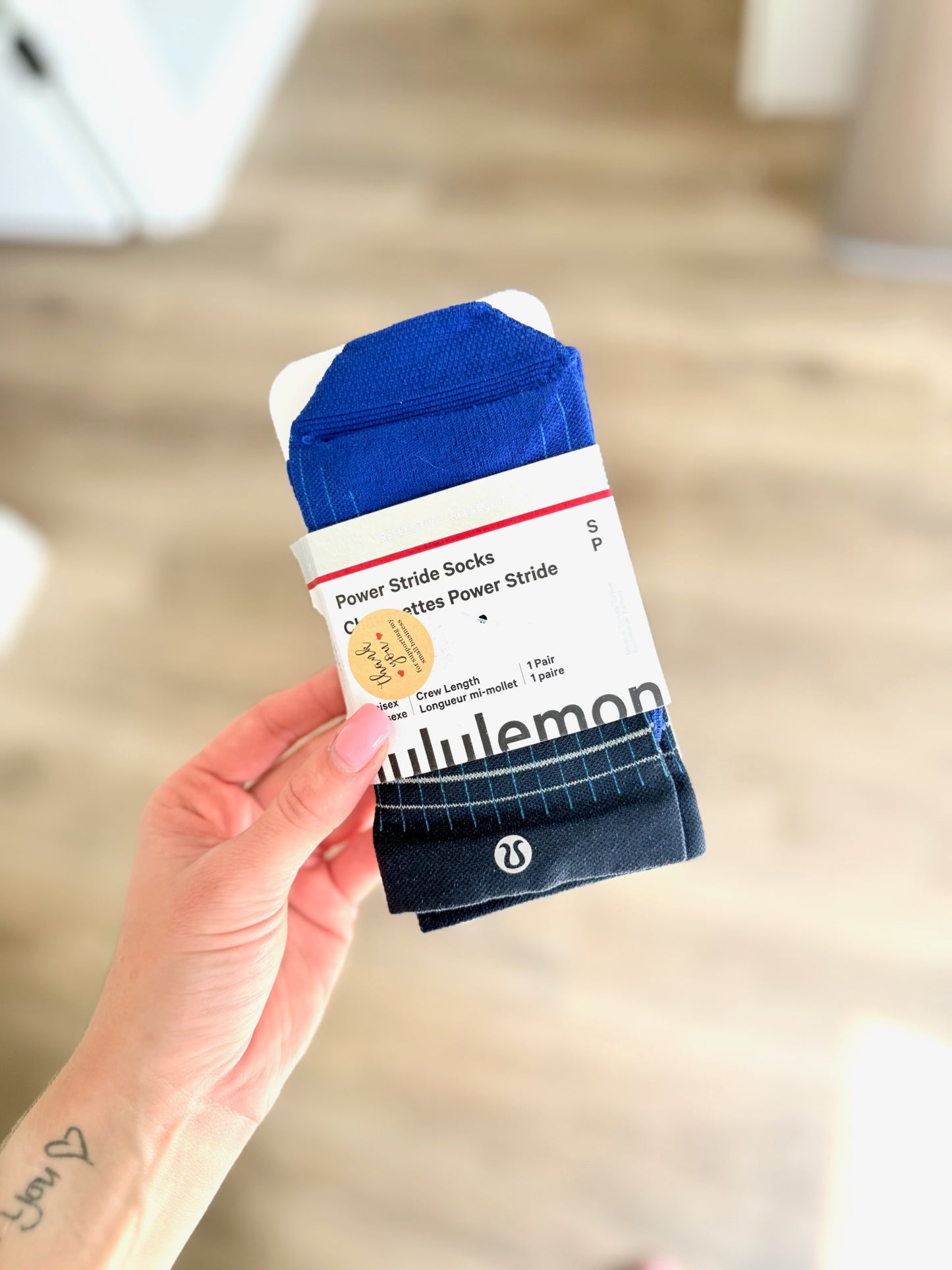 Power Stride Crew Socks *Size S