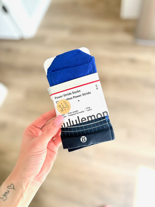 Power Stride Crew Socks *Size S