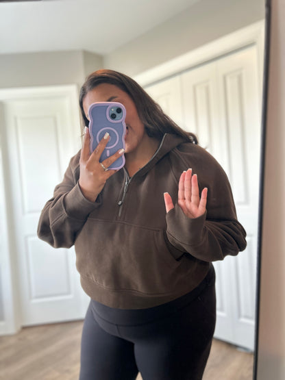 Scuba Oversized Half-Zip Hoodie *Size XL/XXL
