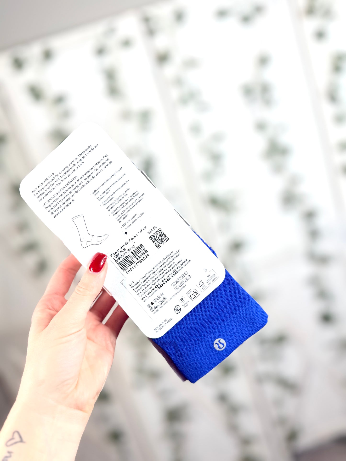 Unisex Power Stride Crew Socks