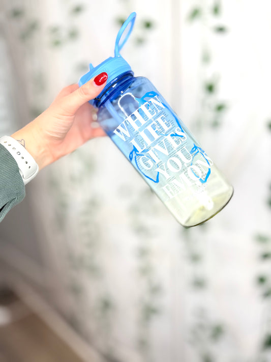 Back to Life Clear Bottle 32oz *Straw Lid