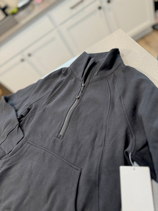 Scuba oversized funnel neck half zip