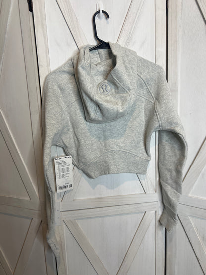 Scuba full zip cropped hoodie