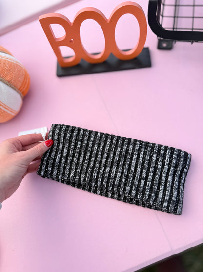 Textured Fleece-Lined Knit Ear Warmer