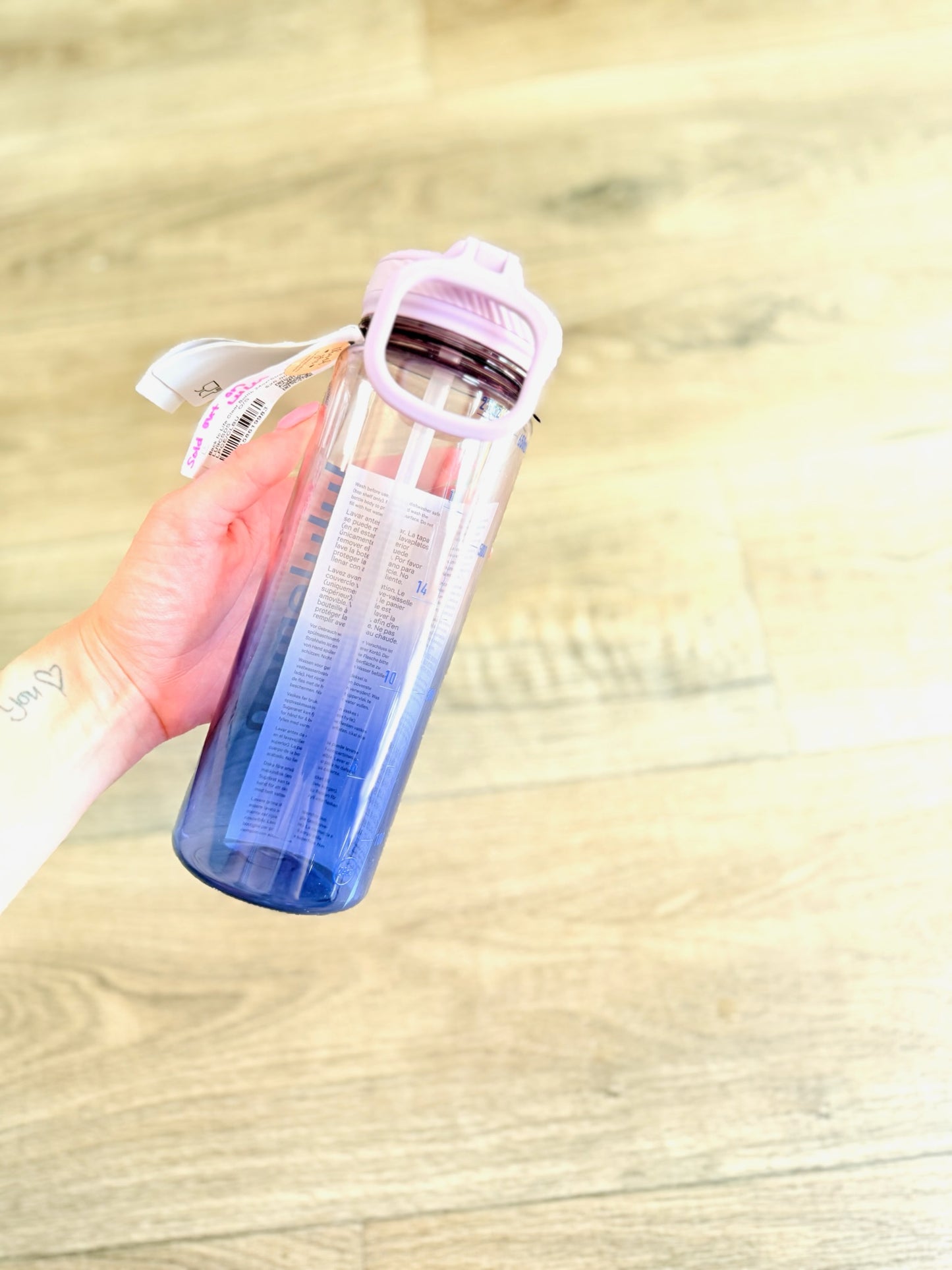 Back To Life Clear Bottle 24oz *Straw Lid