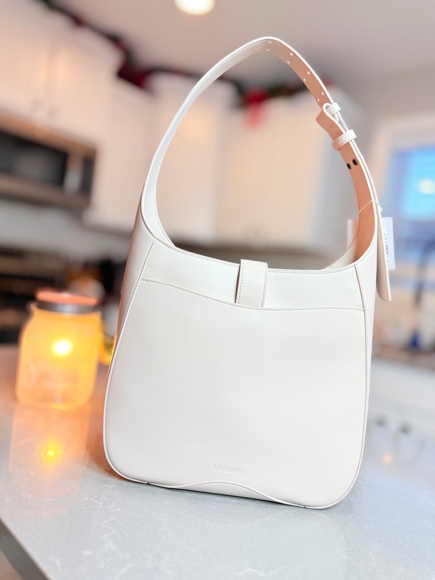 Leather alt shoulder bag