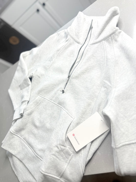 Scuba Oversized Funnel Neck Half Zip * Size XS/S
