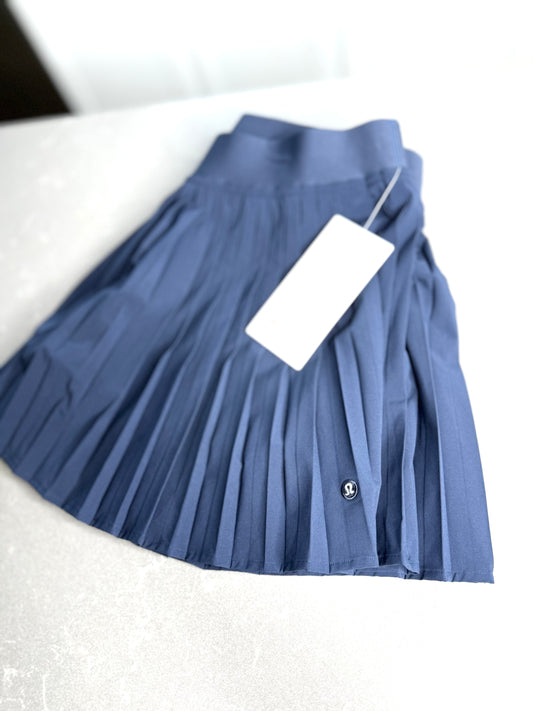 Knife-Pleat High-Rise Tennis Skirt * Size XL