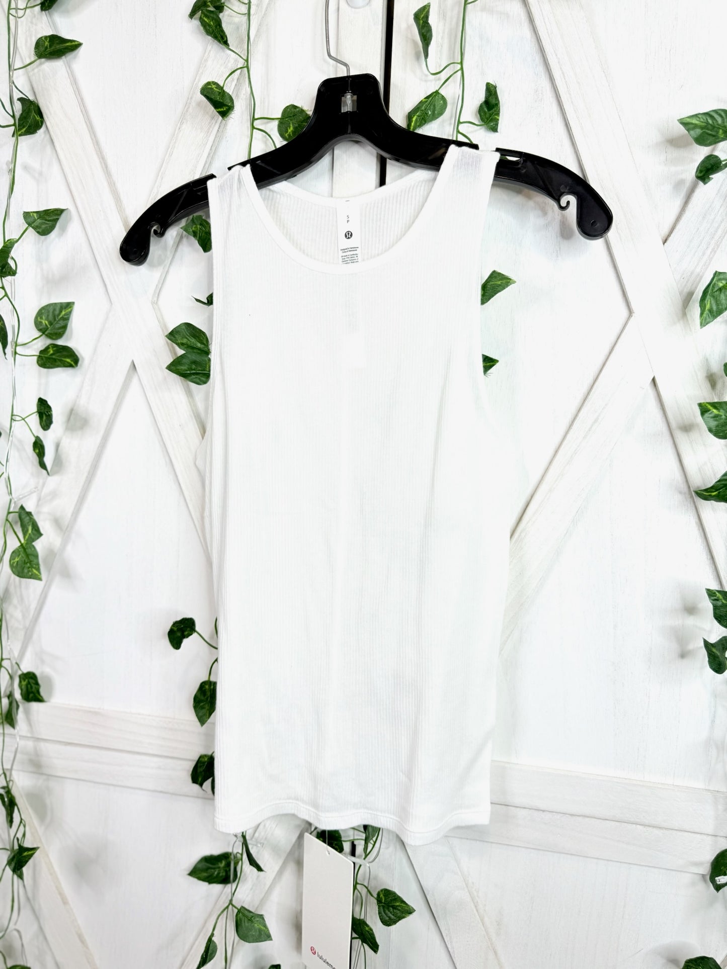 Sheer Cotton High-Neck Tank *Size S