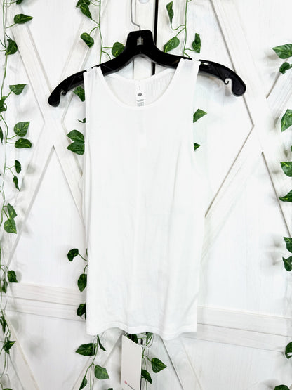 Sheer Cotton High-Neck Tank *Size S