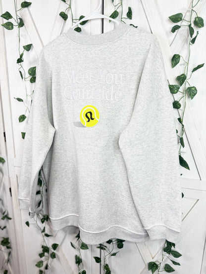 W Big Cozy Oversized Pullover *Graphic *Size XL