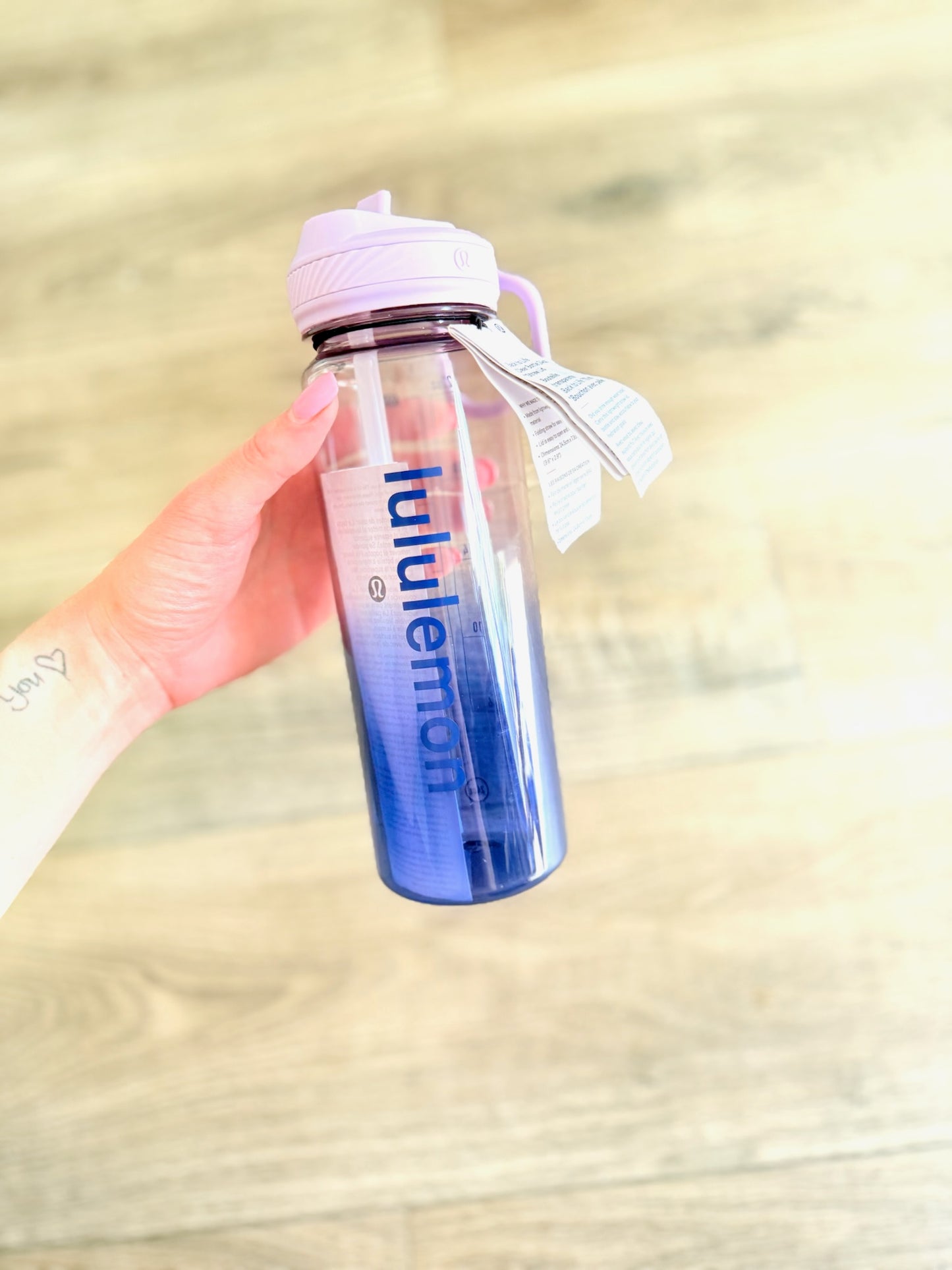 Back To Life Clear Bottle 24oz *Straw Lid