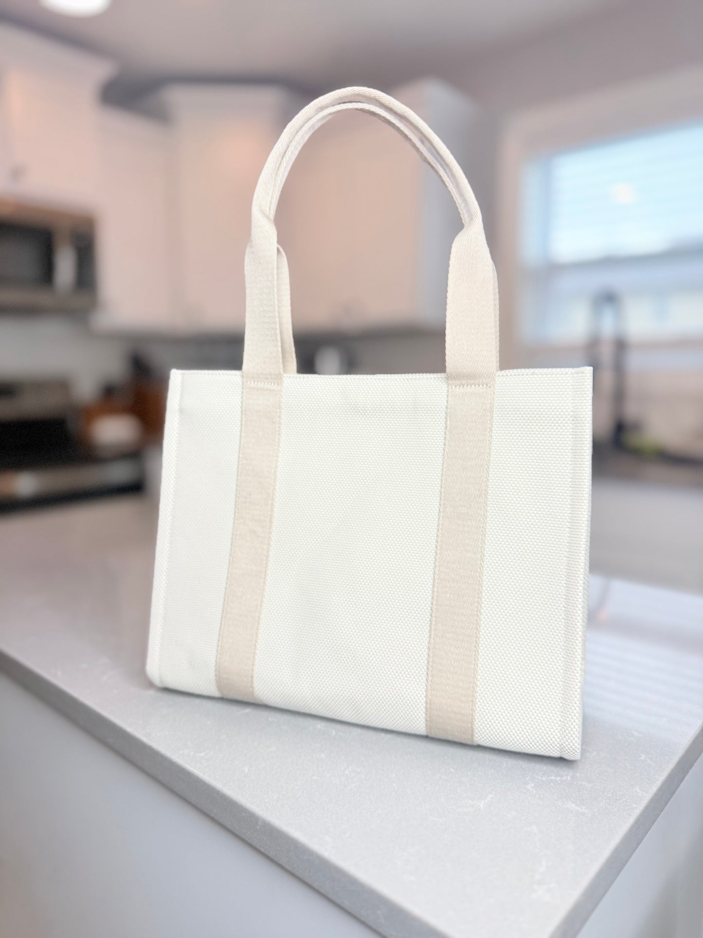 Two-Tone Canvas Tote 10L